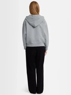 Felpa Grace in cotone felpato con zip e cappuccio
