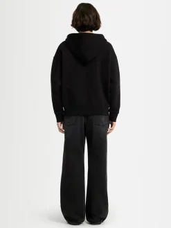 Felpa Grace in cotone felpato con zip e cappuccio