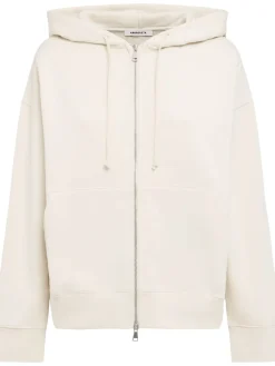 Felpa Grace in cotone felpato con zip e cappuccio