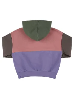 Felpa in cotone con cappuccio