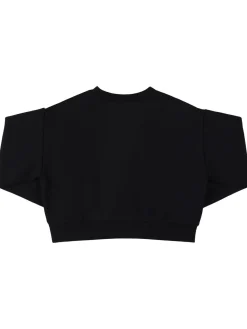 Felpa in cotone con logo