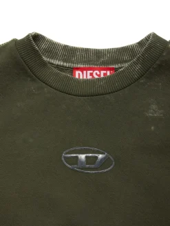 Felpa in cotone con logo