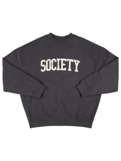 Felpa in cotone con logo