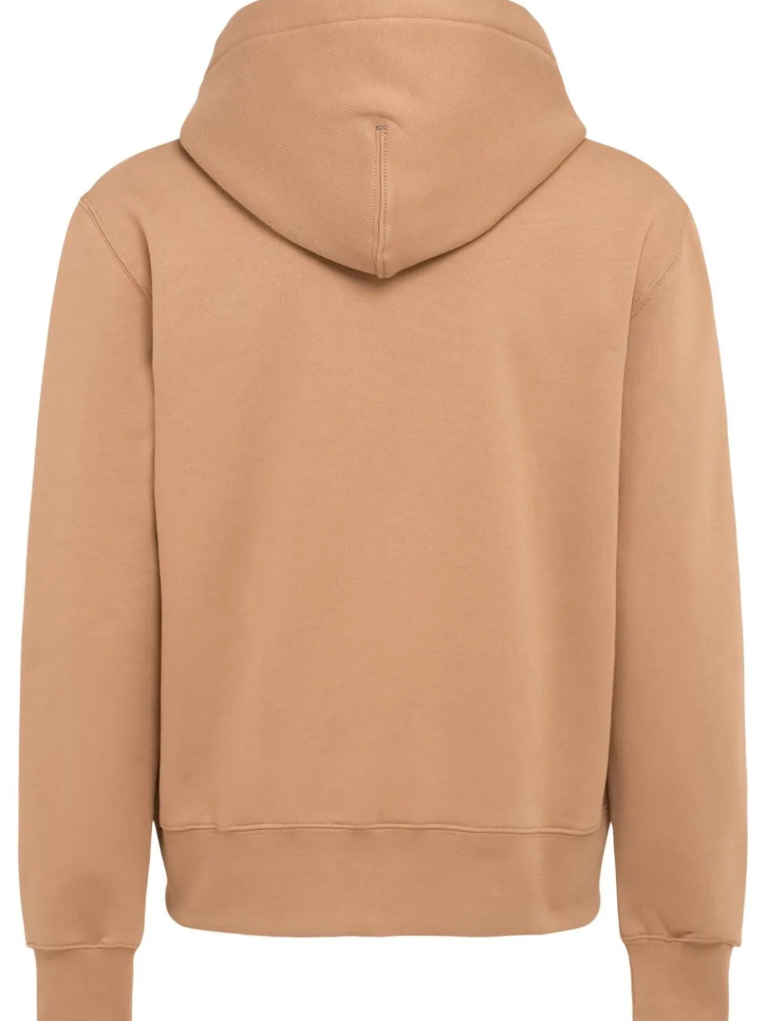 Felpa in cotone con zip e cappuccio
