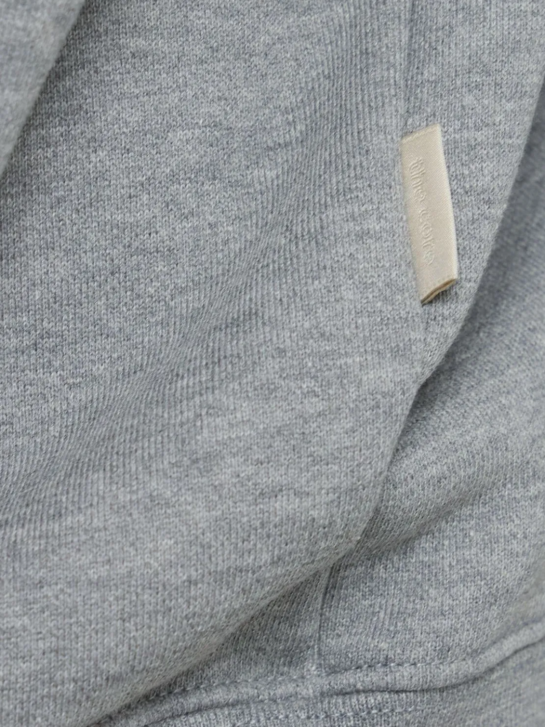 Felpa in cotone con zip e cappuccio