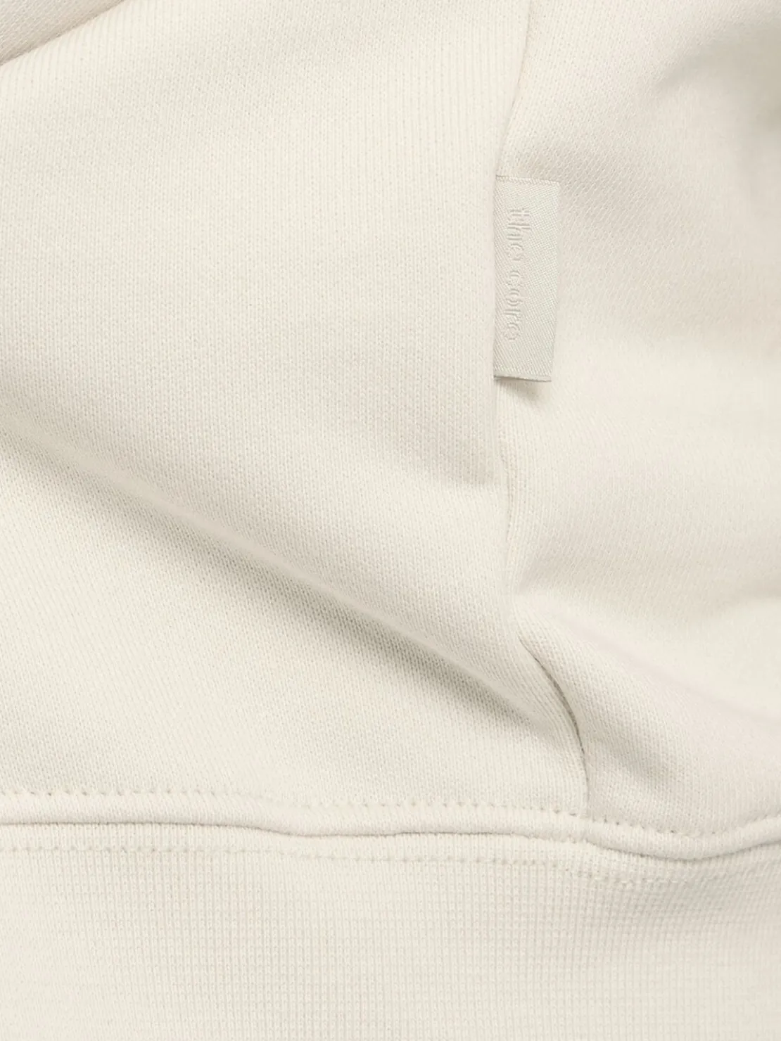 Felpa in cotone con zip e cappuccio