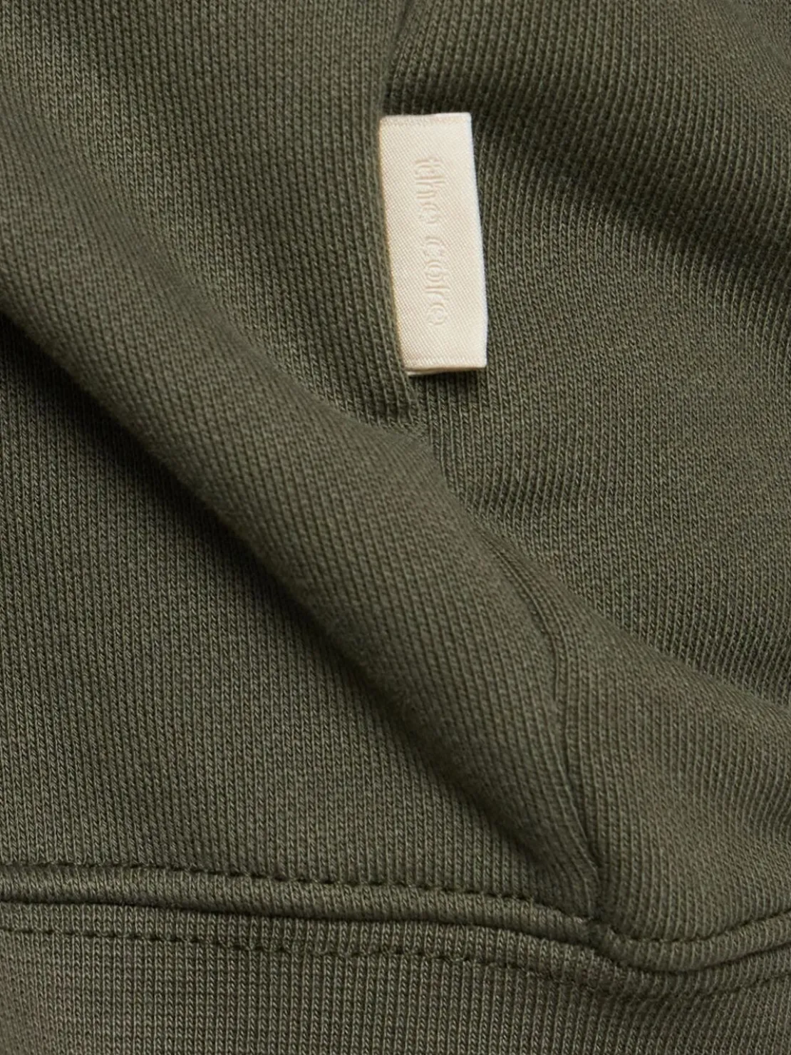 Felpa in cotone con zip e cappuccio