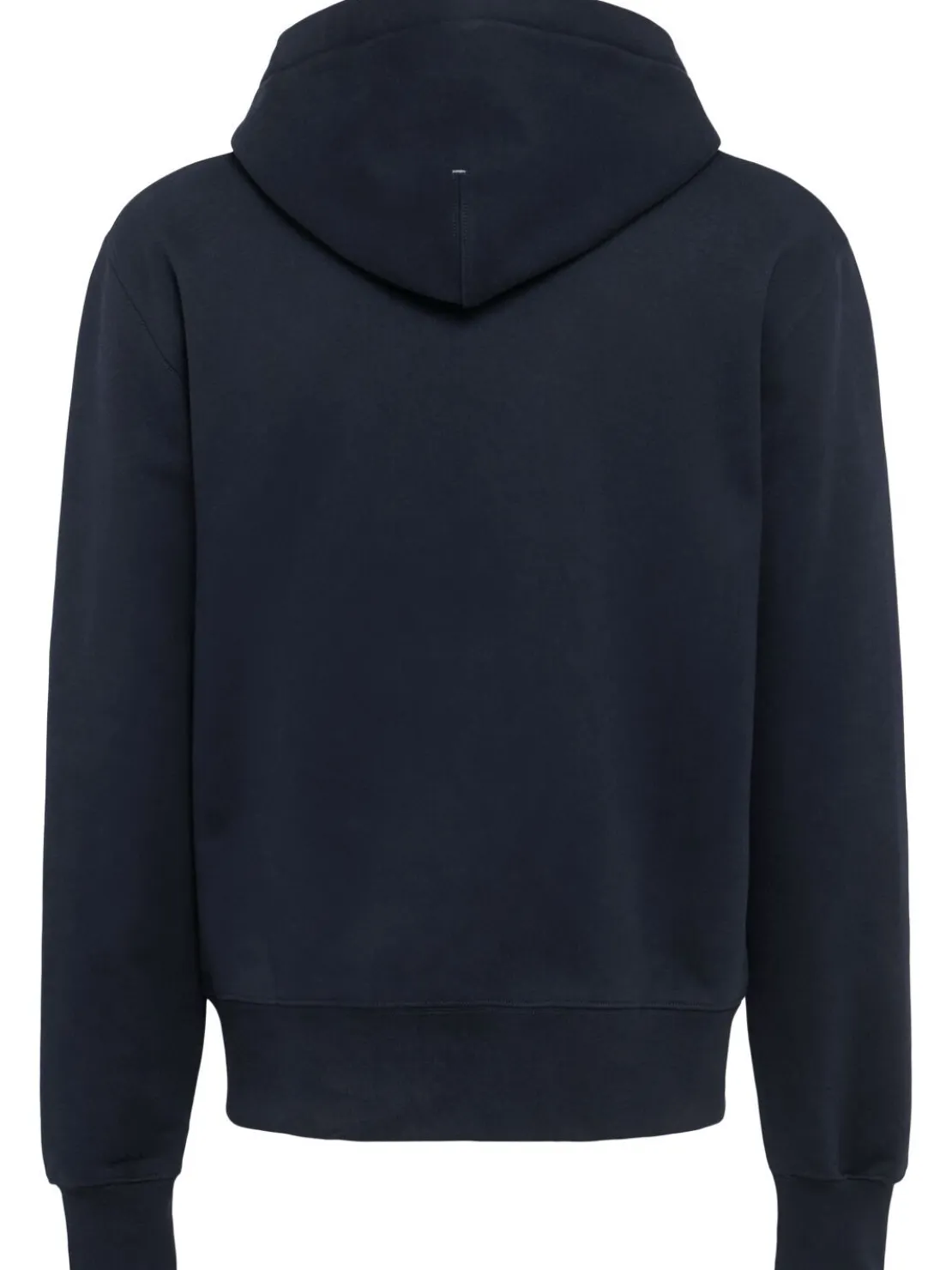 Felpa in cotone con zip e cappuccio