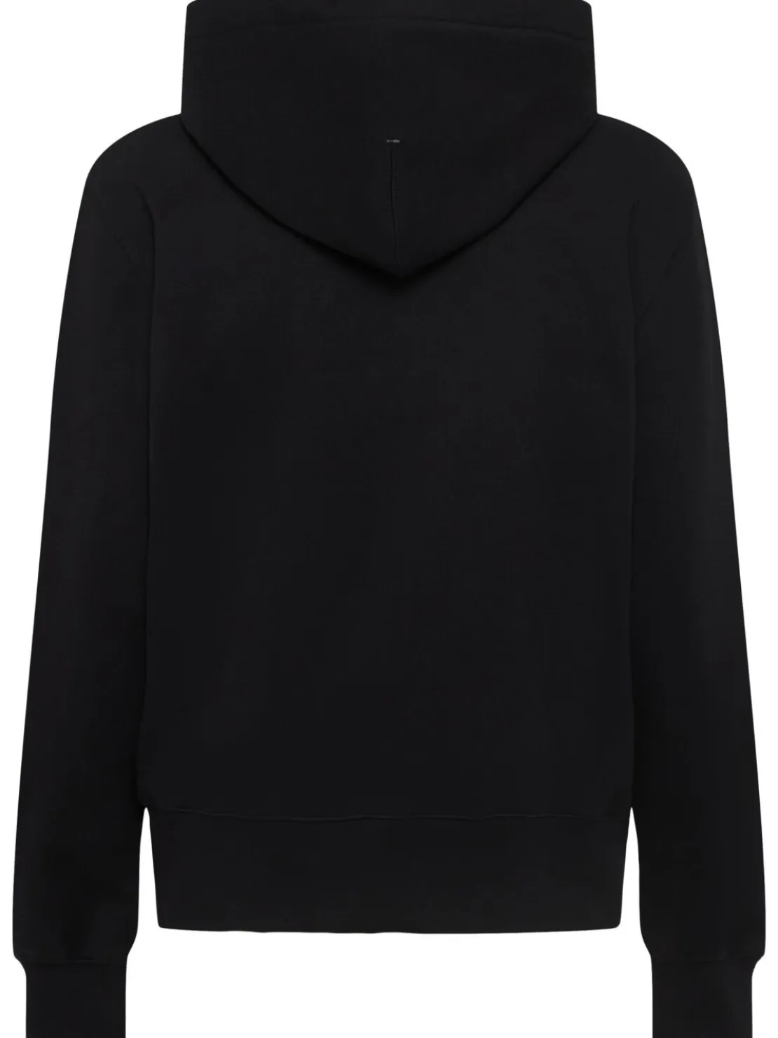 Felpa in cotone con zip e cappuccio