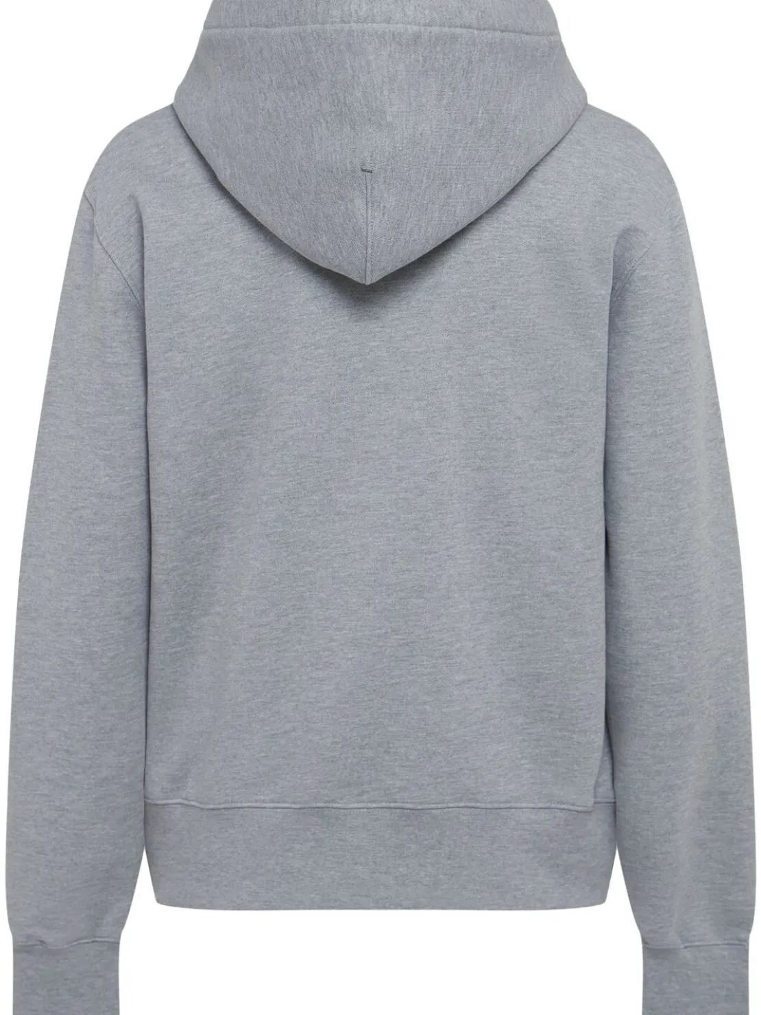 Felpa in cotone con zip e cappuccio
