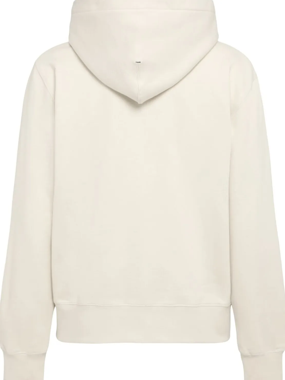 Felpa in cotone con zip e cappuccio