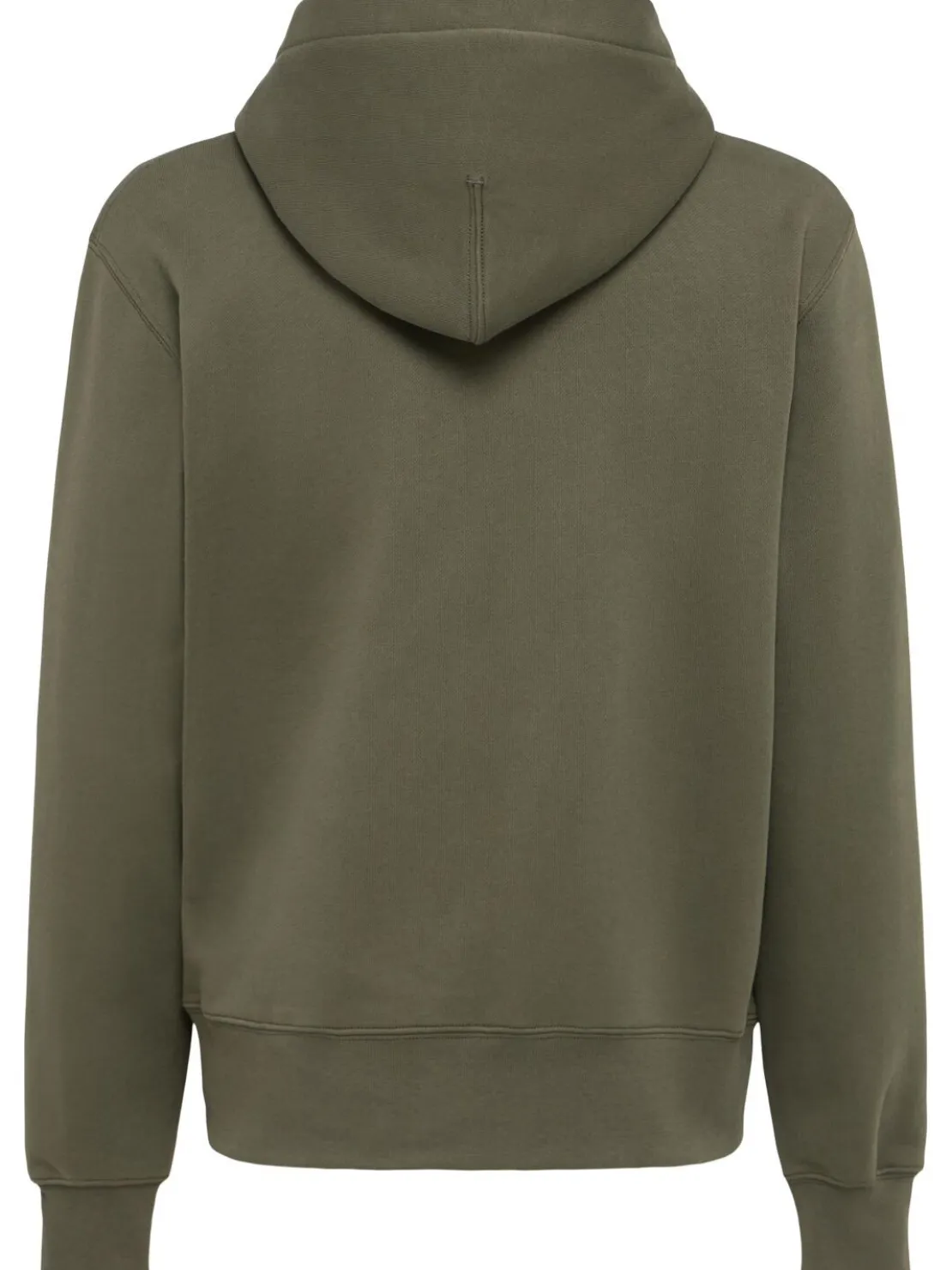Felpa in cotone con zip e cappuccio