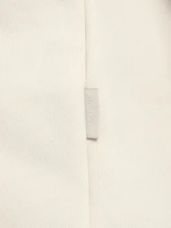 Felpa in cotone felpato con mezza zip