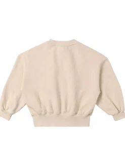 Felpa in cotone organico con ricami