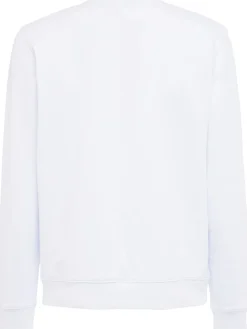 Felpa in cotone spazzolato con logo stampato