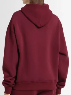 Felpa in misto cotone con cappuccio