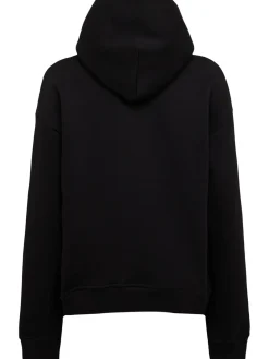 Felpa in misto cotone con cappuccio