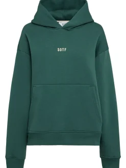 Felpa in misto cotone con cappuccio