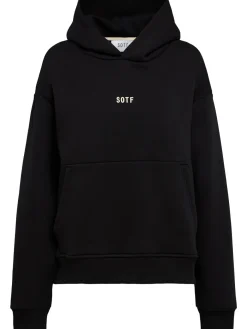 Felpa in misto cotone con cappuccio