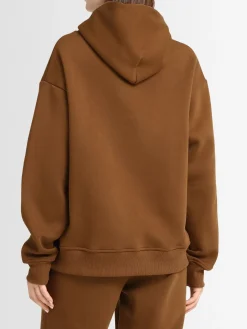 Felpa in misto cotone con cappuccio