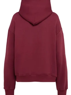 Felpa in misto cotone con cappuccio