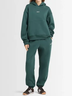 Felpa in misto cotone con cappuccio