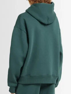 Felpa in misto cotone con cappuccio