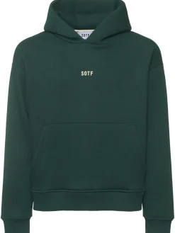 Felpa in misto cotone con cappuccio