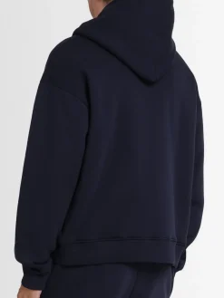 Felpa in misto cotone con cappuccio