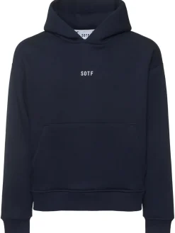 Felpa in misto cotone con cappuccio