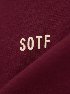 Felpa in misto cotone con cappuccio
