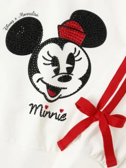 Felpa in misto cotone con stampa Minnie