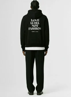 Felpa LVR Exclusive in cotone con zip e cappuccio