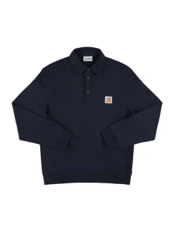 Felpa polo in cotone