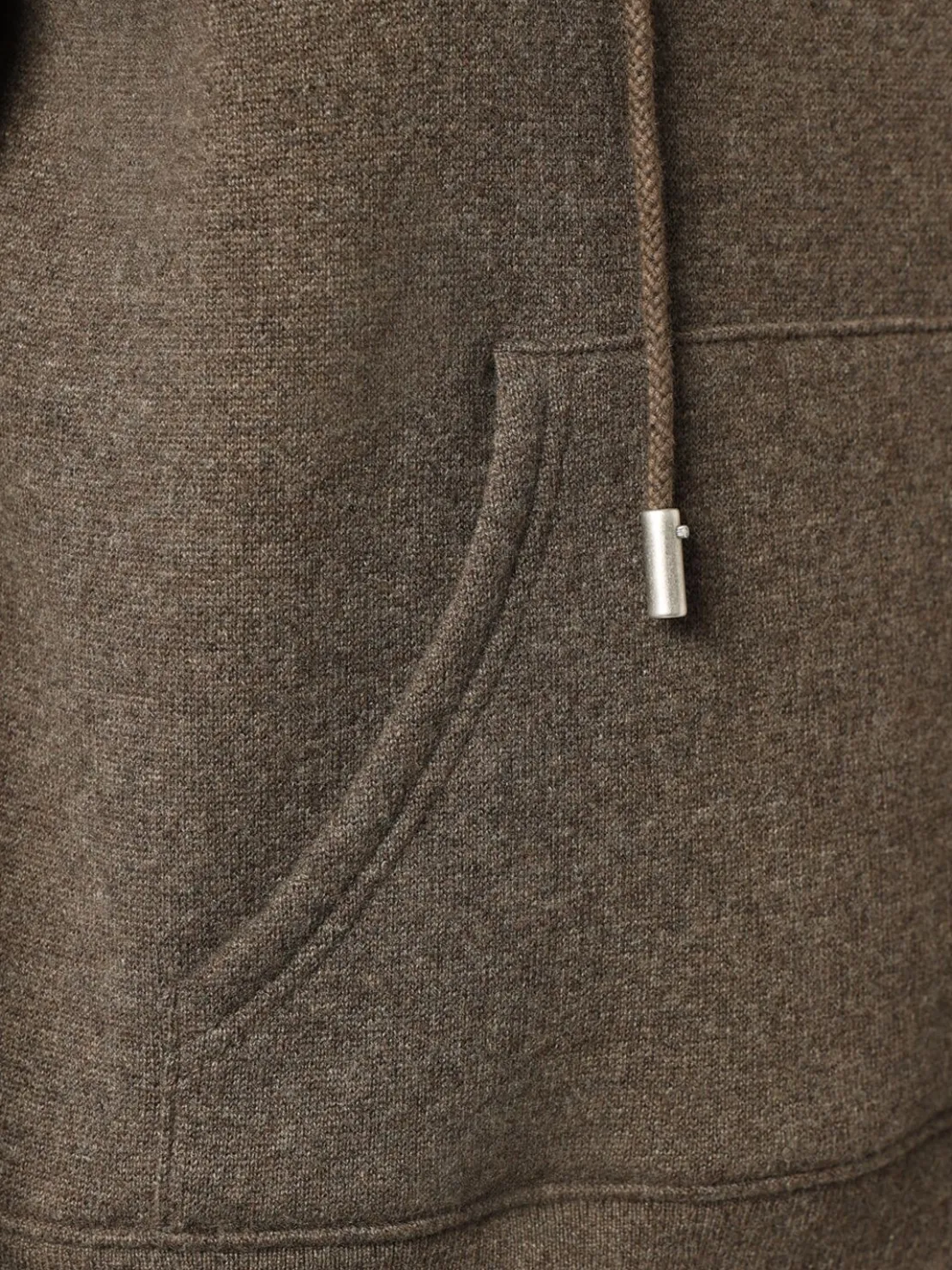 Felpa Timmi in misto cashmere / cappuccio
