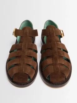Fisherman suede sandals