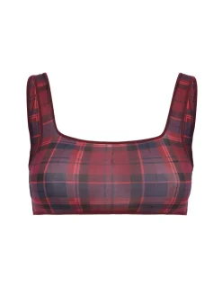 Fits Everybody plaid scoop bralette
