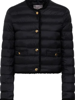 Fleurs bouclé nylon down jacket