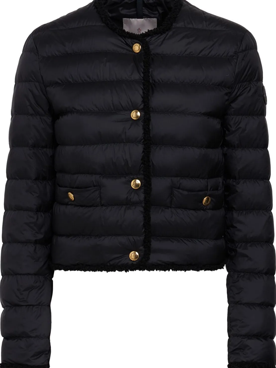 Fleurs bouclé nylon down jacket