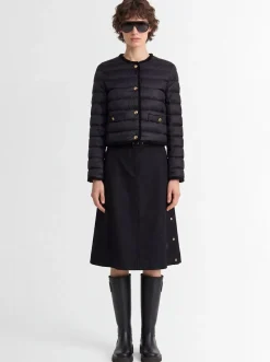 Fleurs bouclé nylon down jacket