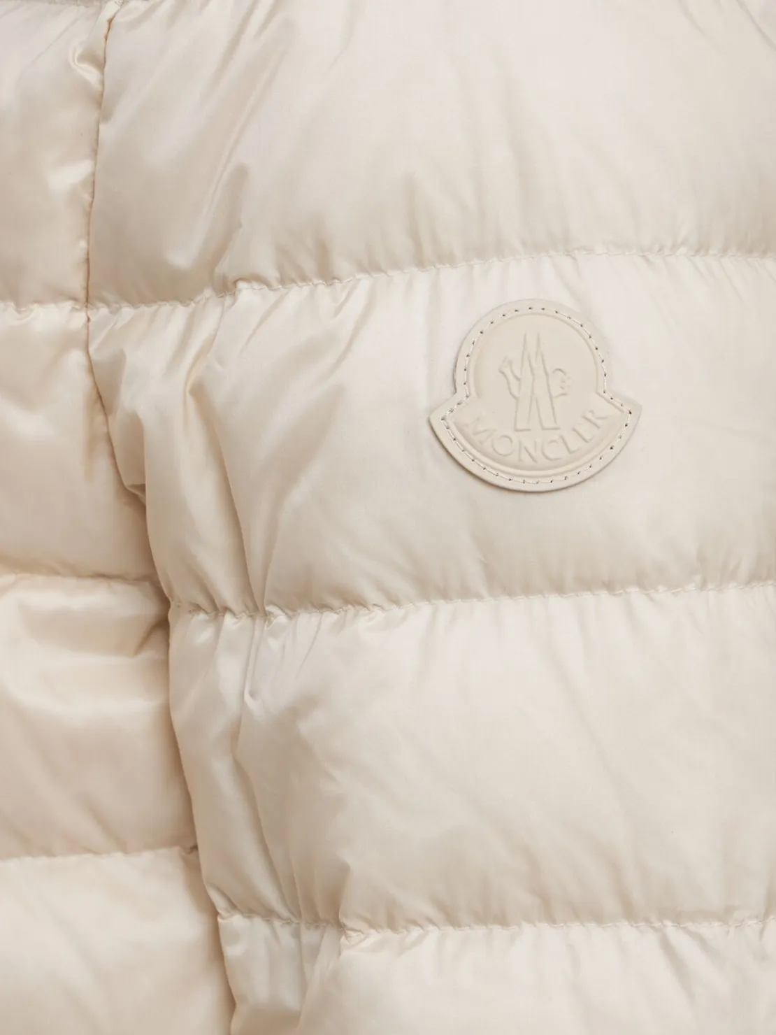 Fleurs bouclé nylon down jacket