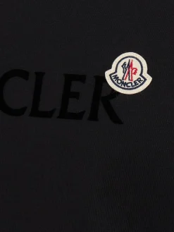 Flocked logo cotton t-shirt