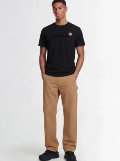 Flocked logo cotton t-shirt