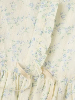 Floral printed cotton dress