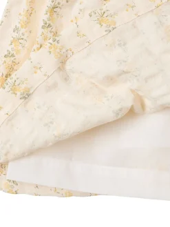 Floral printed cotton dress