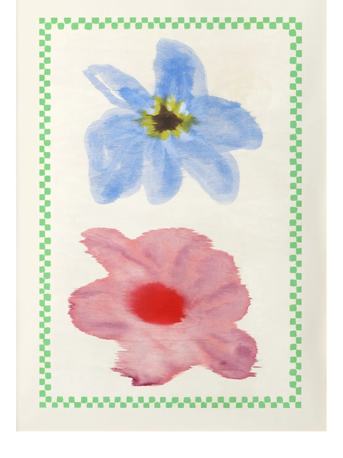 Flower with Checks 01