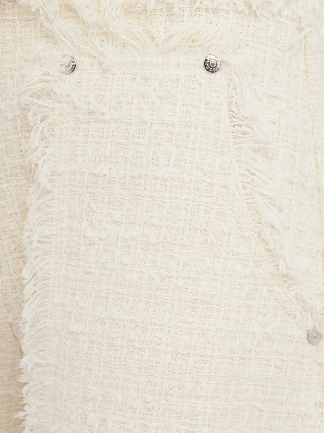 Fringed bouclé shorts