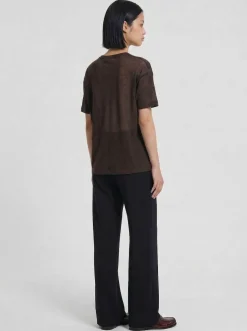 Galen crepe georgette wide pants