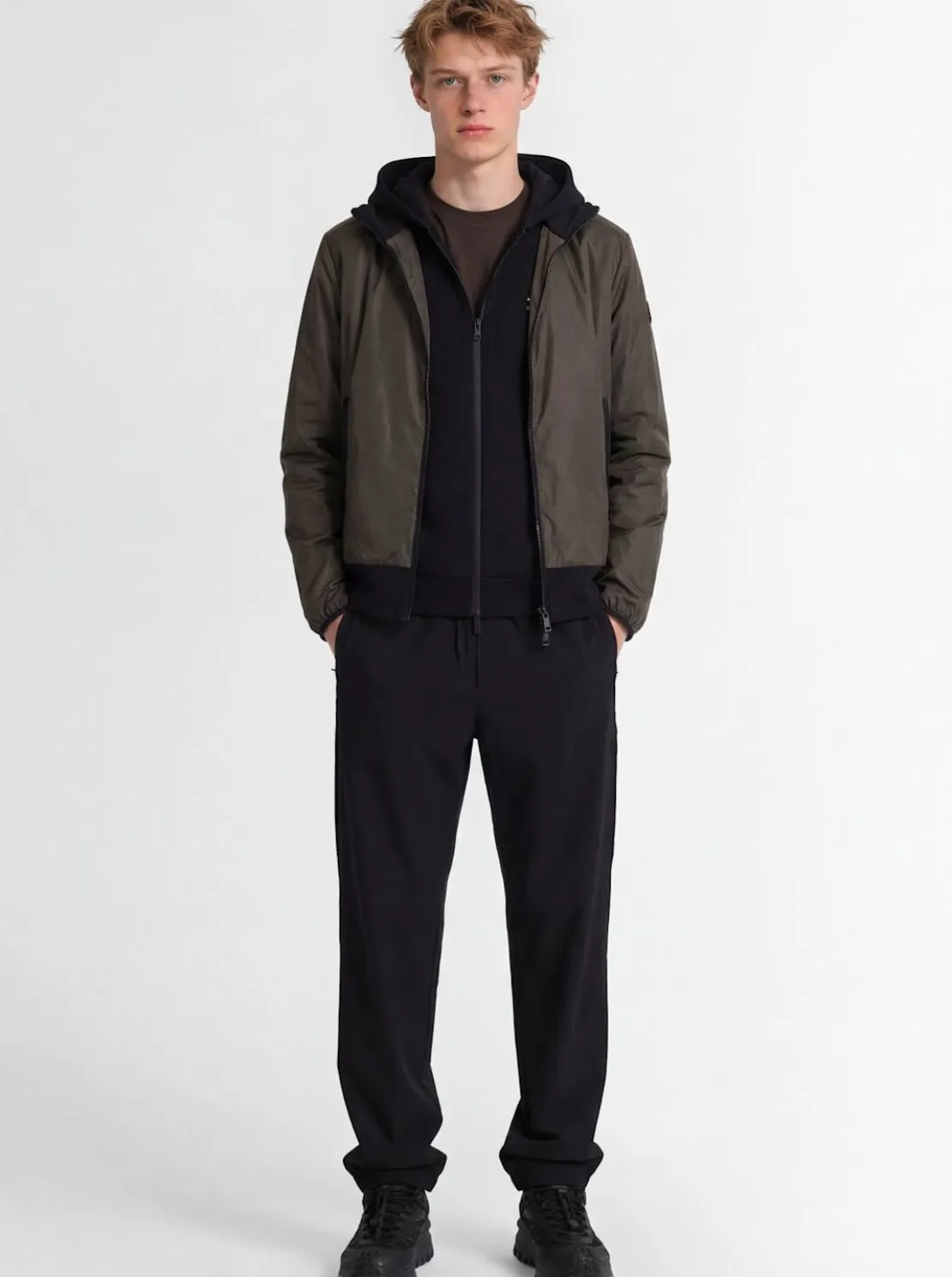 Galveston nylon hooded windbreaker