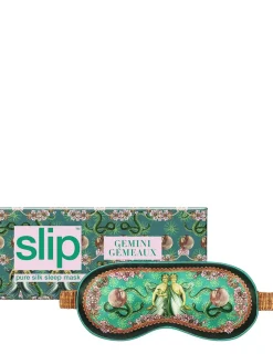 Gemini printed silk sleep mask